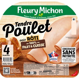 [20640] 4 tr. Tendre POULET Rôti Conservation Sans Nitrite