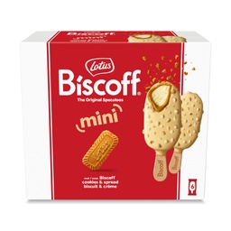 [32149] LOTUS BISCOFF Glace Mini Bâtonnets - Speculoos Chocolat blanc - 276g (6x60ml)
