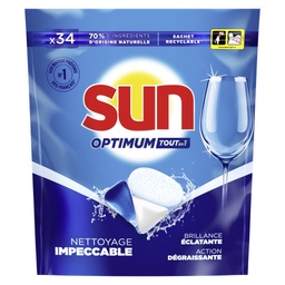 [31977] Sun Capsules Lave-Vaisselle Tout en 1 Optimum 34 Lavages