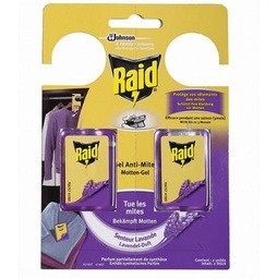 [31864] RAID ANTI-MITES GEL SENTEUR LAVANDE - CERTIFICATION WOOLMARK