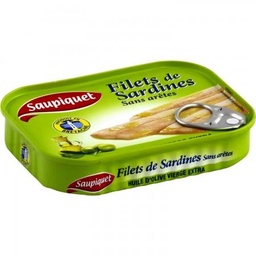 [59944] 1X6 CANNED OLIVE OIL SARDINE FILLETS SAUP.