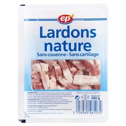 [27014] LARDON NATURE EP BARQUETTE 200 G