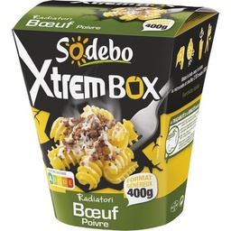 [22384] SODEBO XTREMBOX 400G RADIATORI BOEUF POIVRE