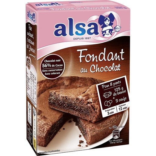 [14441] Préparation Gâteau Fondant au Chocolat alsa 320g