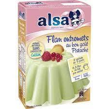 [36201] Préparation Flan Entremets Pistache alsa 180g