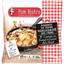 [36293] Pommes de terre sarladaise aux cèpes cuisinées à la graisse de canard ail et persil 500G POM BISTRO