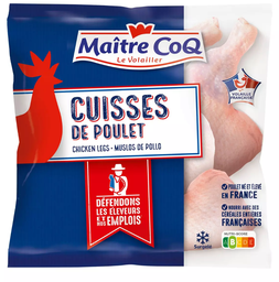 [38593] MAITRE COQ CUISSE DE POULET AVEC PORTION DOS IQF SAC SURG 1K4
