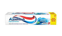[38225] AQUAFRESH DENTIFRICE TRIPLE PROTECTION MENTHE FRAICHE 125ML