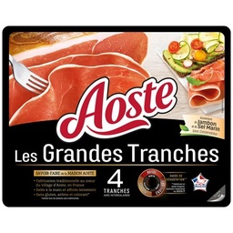 [06257] Jambon cru Aoste Les Grandes Tranches - 4 tranches -100g