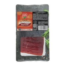 [16926] VIANDE DES GRISONS X 10 TRANCHES BF BARQUETTE 80 G