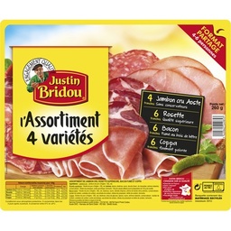 [06480] Assortiment Justin Bridou 4 Variétés - 260g