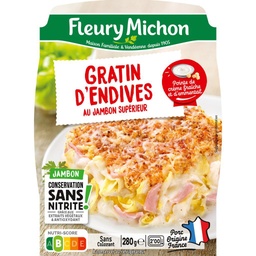 [04301] ENDIVE  HAM GRATIN NITRITE-FREE PRESERVATION 280.FM