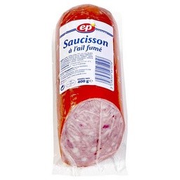 [16296] SAUCISSON A L AIL NATURE EP FILM 400 G