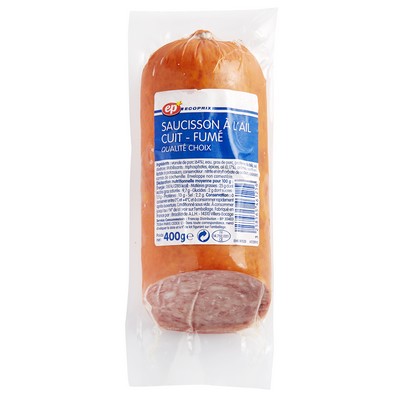 [27321] SAUCISSON A L AIL FUME EP FILM 400 G