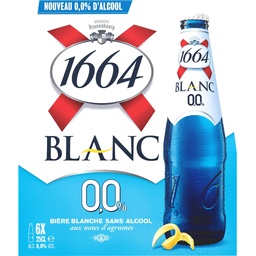[31795] 1664 6X25CL 1664 BLANC 0.0 0.0 DEGRE ALCOOL