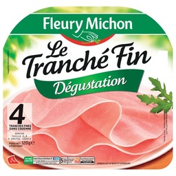 [61736] 4 tr. Jambon LE TRANCHE FIN Dégustation Conservation Sans Nitrite