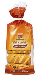 [36441] PAINS AU LAIT PEPITES CHOCOLAT BF X10 SACHET 350G