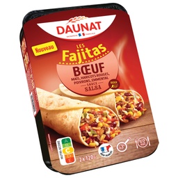 [36474] FAJITAS BOEUF SAUCE SALSA 2X120G DAUNAT