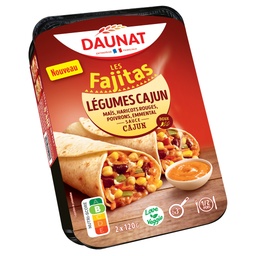 [36475] FAJITAS LEGUMES CAJUN SAUCE CAJUN 2X120G DAUNAT