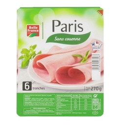 [53196] JAMBON CUIT DE PARIS DD X 6 TRANCHES BF BARQ 270 G