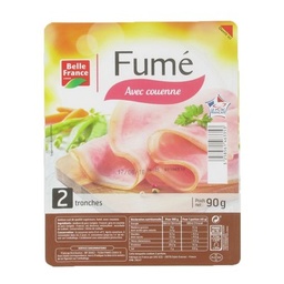 [13864] JAMBON CUIT SUP FUME AC X 2 TRANCHES BF BARQ 90 G