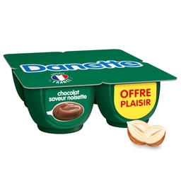 [36455] Danette Crème dessert chocolat saveur noisette 4x125g - OP
