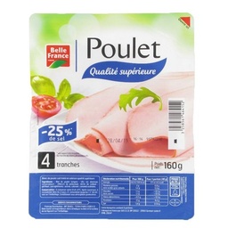 [10263] BLANC DE POULET TSR X 4 TRANCHES BF BARQ 160 G 