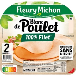 [34066] 2 tr. Blanc de POULET Conservation Sans Nitrite