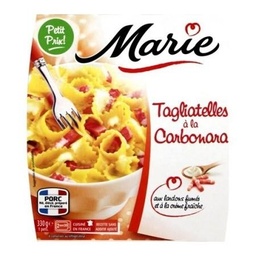 [36579] Tagliatelles à la carbonara, lardons fumés et crème fraîche 330g MARIE
