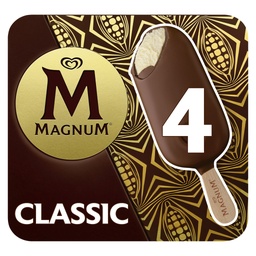 [38689] Magnum Glace Bâtonnet Vanille & Chocolat Classic 4x100ml