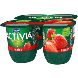 [12639] Activia Yaourt aux fruits bifidus fraise 4x125g OD