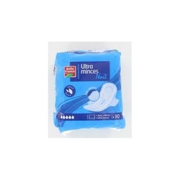 [24110] BELLE FRANCE Ultra Mince Nuit ailettes x10