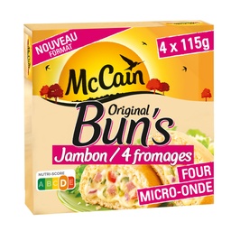 [39450] ORIGINAL BUN'S JAMBON 4 FROMAGES OIGNONS 460 G Mc CAIN
