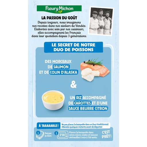 [39679] Duo de Poisson, Riz Cuisiné, Sauce Citron