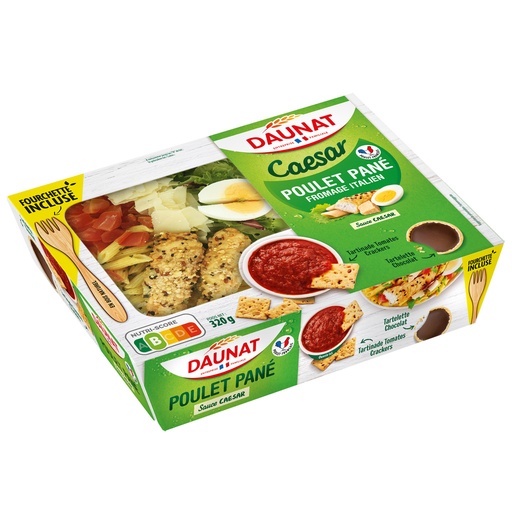 [39374] PLATEAU CAESAR POULET TARTINADE POIVRON DAUNAT 320G