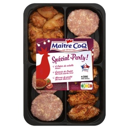 [39483] 500G PLATEAU PARTY MAITRE COQ