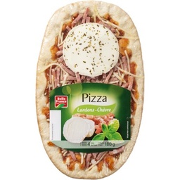 [59272] PIZZA OVALE LARDONS CHEVRE BF FILM 180 G 