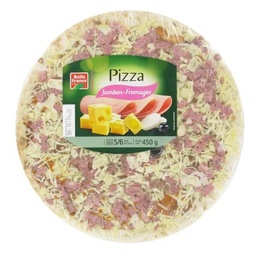 [59269] PIZZA RONDE JAMBON FROMAGES BF FILM 450 G