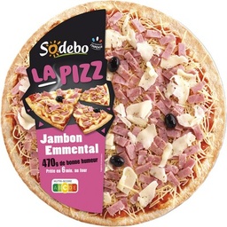 [39699] SODEBO PIZZA LA PIZZ 470G JAMBON EMMENTAL