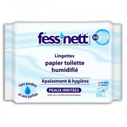 [38841] Fess'nett papier toilette humidifié Vert Aloe x50