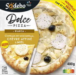 [40354] SODEBO DOLCE PIZZA 400G BIANCA CHEVRE MIEL
