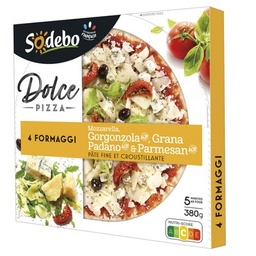 [39701] SODEBO DOLCE PIZZA 380G 4 FORMAGGI