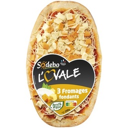 [02210] SODEBO PIZZA L'OVALE 200G 3 FROMAGES