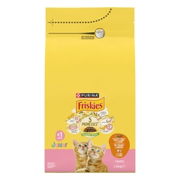 [40474] FRISKIES Junior au Poulet, au Lait et Légumes - 1.5 KG - Croquettes pour chaton