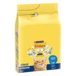 [40465] FRISKIES Chats Stérilisés Au Saumon et aux Légumes - 3 KG - Croquettes pour chat adulte