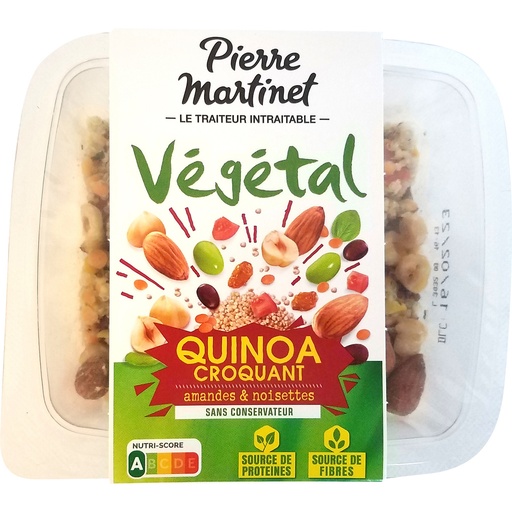 [15858] Salade Quinoa croquant, amandes et noisettes 220g