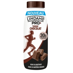 [39944] Boisson lactée  Protéinée chocolat  LINDAHLS PRO + UHT bouteille 50CL