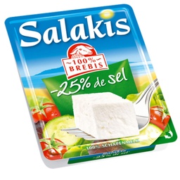 [21423] SALAKIS tranche180g -25% sel fromage lait brebis pasteurisé 23%MG s/PF