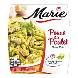 [03703] Penne au Poulet et au Pesto, parmesan et basilic 280g MARIE