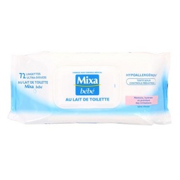 [40696] X48 LINGETTE BEBE LAIT DE TOILETTE MIXA